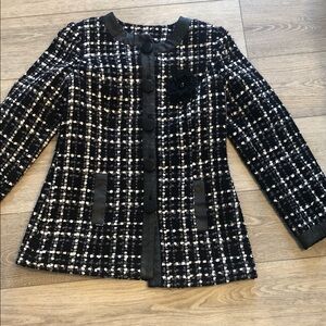 Picadilly Fashion Black and White Checkered Blazer size S